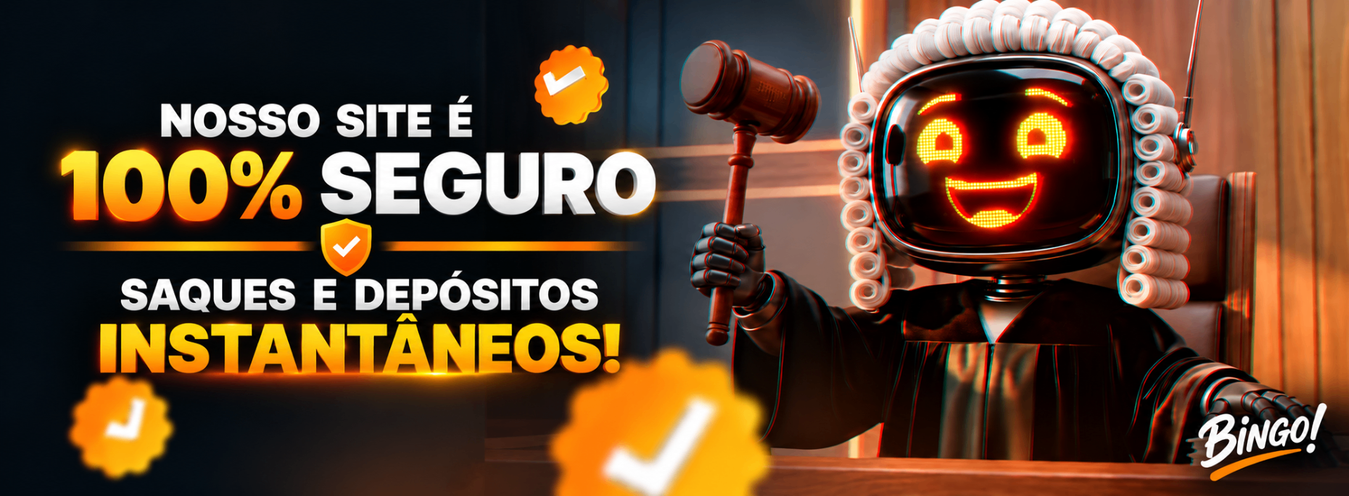 Nosso site é 100% seguro. Saques e depósitos instantâneos!